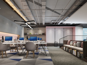 modern office 3D 模型