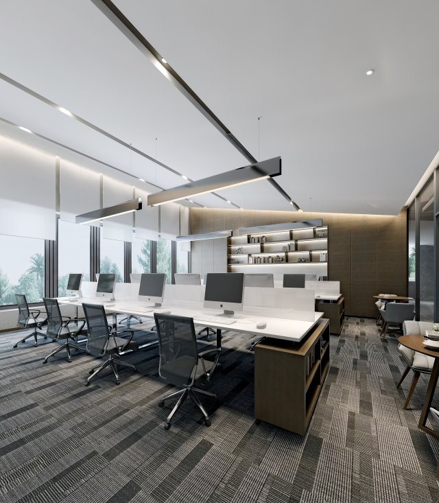modern office 3D Модель .c4d .max .obj .3ds .fbx .stl .blend 