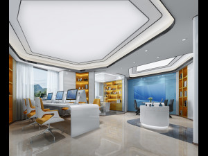 modern office 3D मॉडल