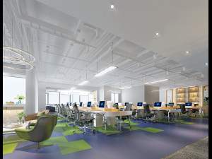 modern office 3D 模型
