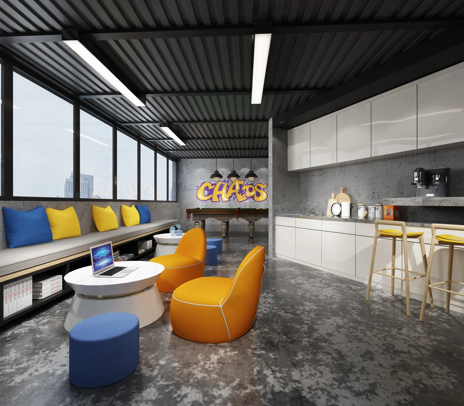 modern office 3D Model .c4d .max .obj .3ds .fbx .stl .blend 