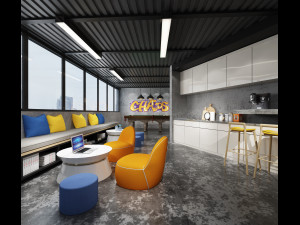 modern office 3D 模型