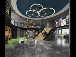 modern office 3D 模型