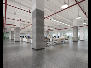 modern office 3D 模型