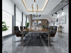 modern office 3D 模型