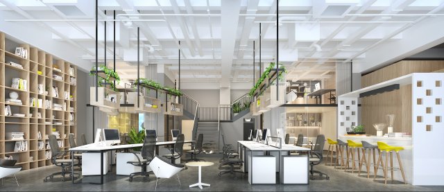 modern office 3D-Modell .c4d .max .obj .3ds .fbx .stl .blend 