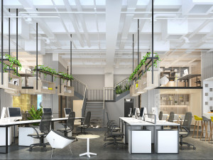 modern office 3D 模型