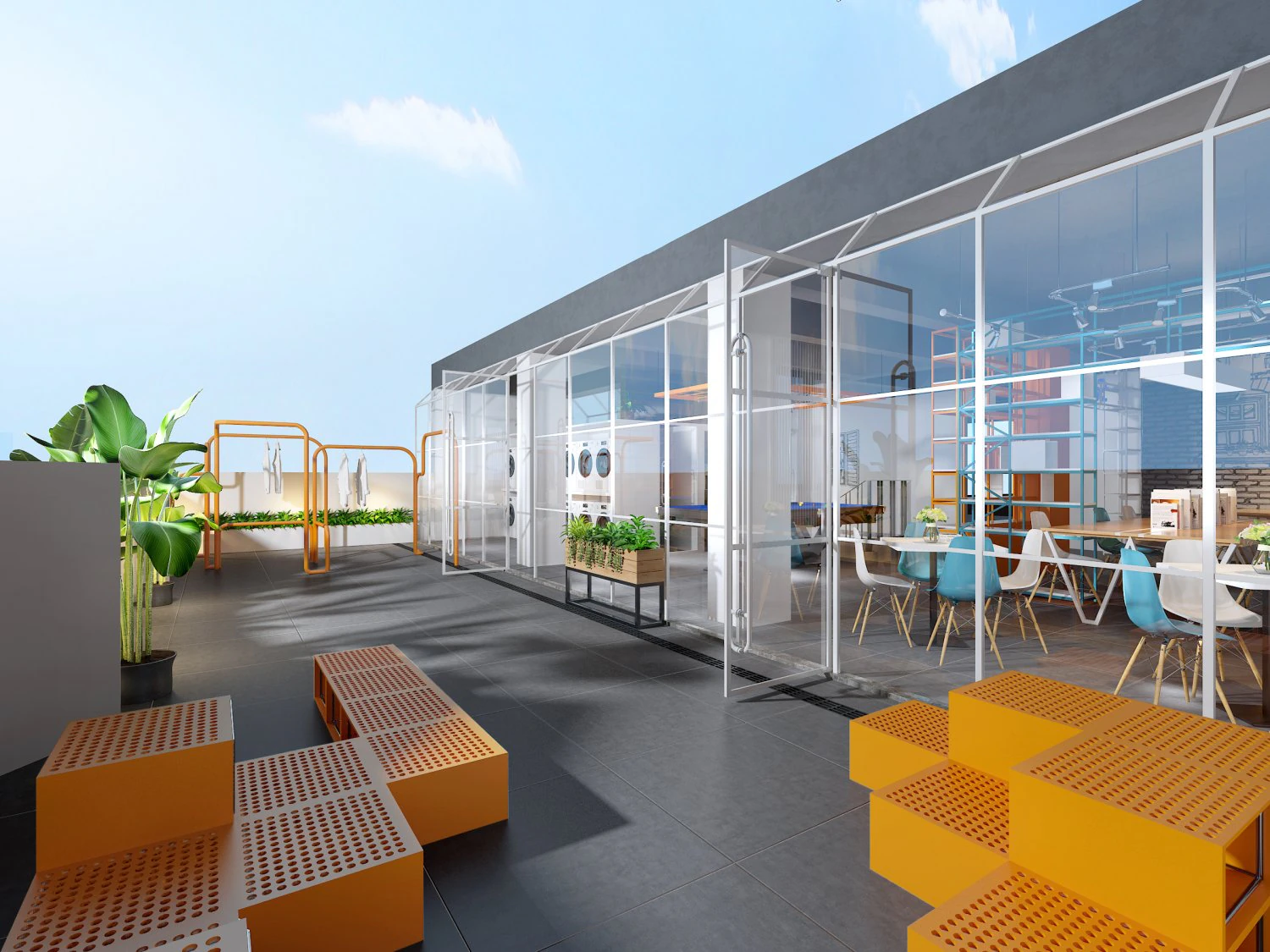 modern office 3D Model .c4d .max .obj .3ds .fbx .stl .blend 