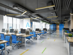 modern office 3D 模型