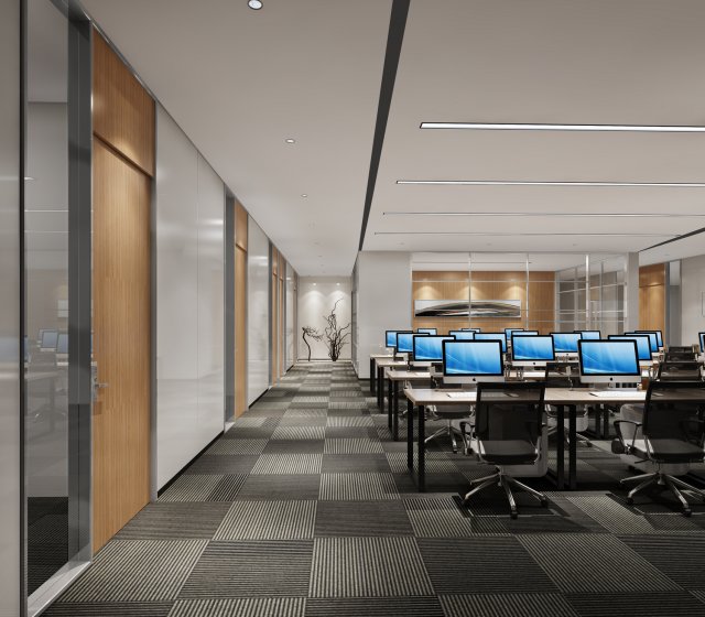 modern office 3D Model .c4d .max .obj .3ds .fbx .stl .blend 