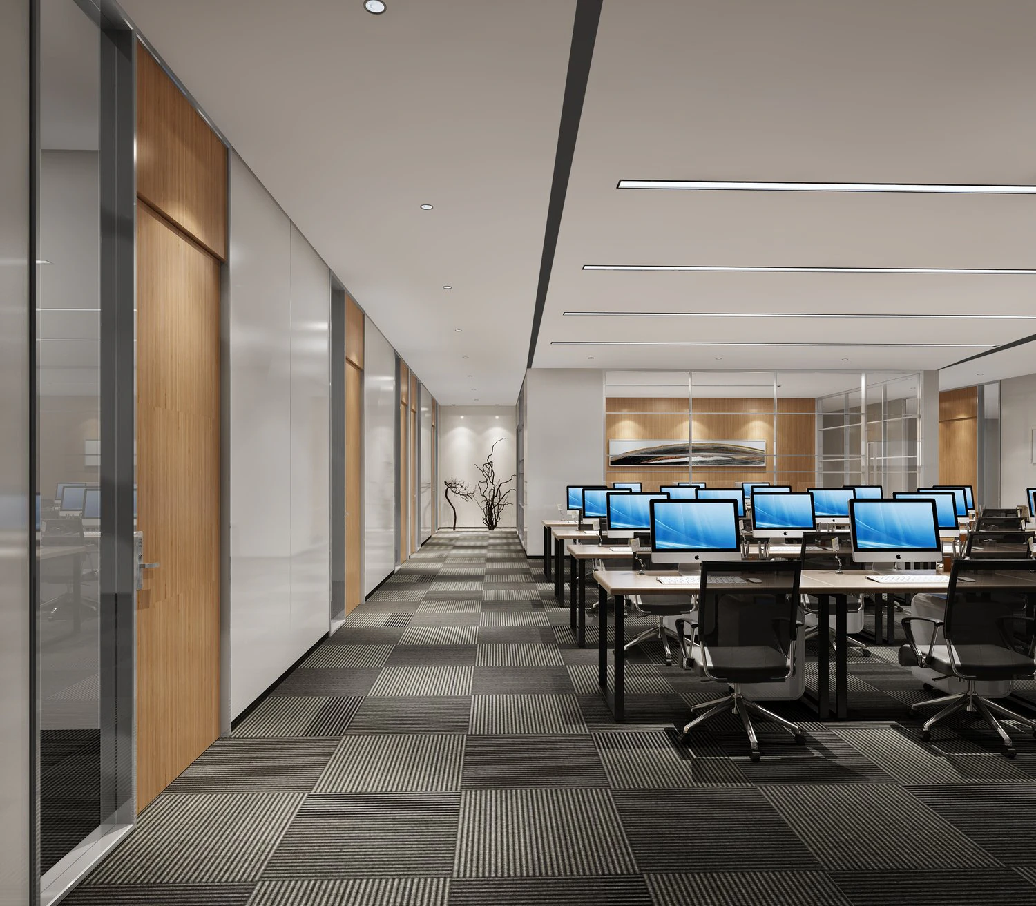 modern office 3D Model .c4d .max .obj .3ds .fbx .stl .blend 