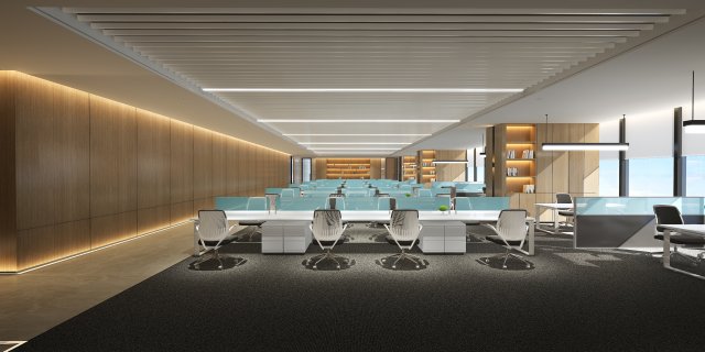 modern office 3D 모델 .c4d .max .obj .3ds .fbx .stl .blend 