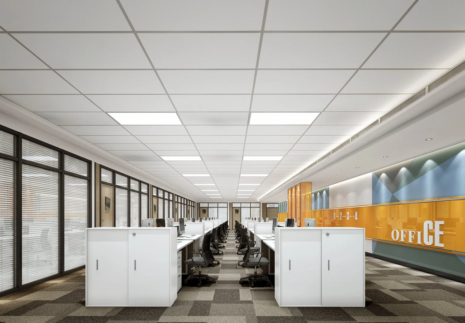 modern office 3D Model .c4d .max .obj .3ds .fbx .stl .blend 