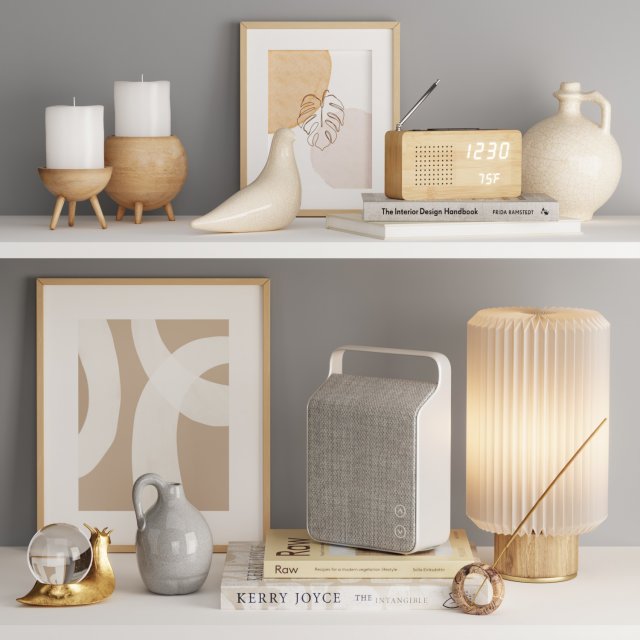 decor set with vifa oslo 3D Модель .c4d .max .obj .3ds .fbx .stl .blend 