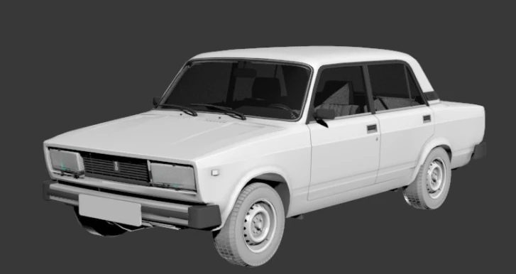 vaz 2105 3D Model .c4d .max .obj .3ds .fbx .stl .blend 