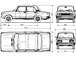 vaz 2105 3D Model