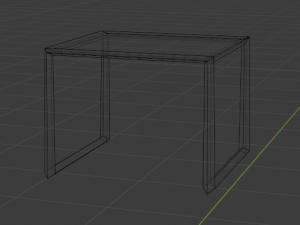square table 3D 模型