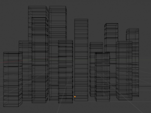 sci-fi skyscrapers 3D मॉडल