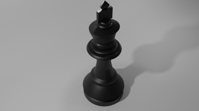 chess king piece 3D मॉडल .c4d .max .obj .3ds .fbx .stl .blend