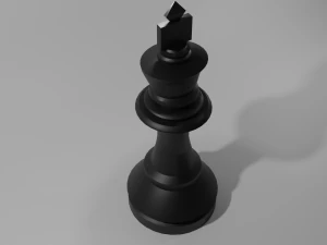 체스 킹 조각 3D 모델