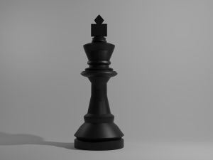 chess king piece 3D मॉडल