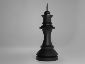 chess king piece 3D मॉडल