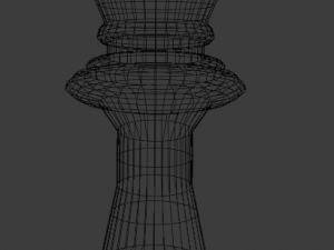 chess king piece 3D मॉडल