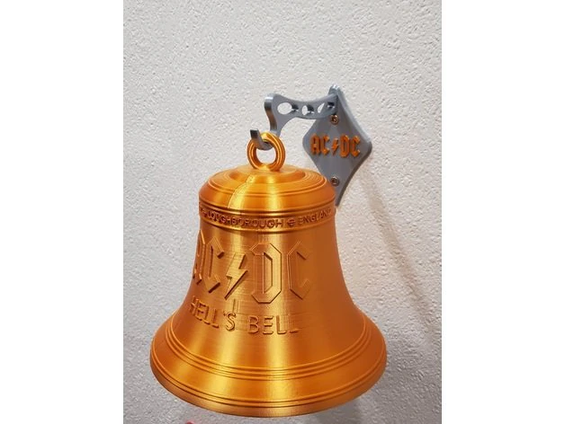 hells bells ac-dc 3D Print Model .c4d .max .obj .3ds .fbx .stl .blend 