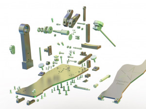 bass drum pedal Modelo 3D