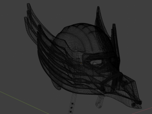 fantasy winged helmet and sword Model 3D