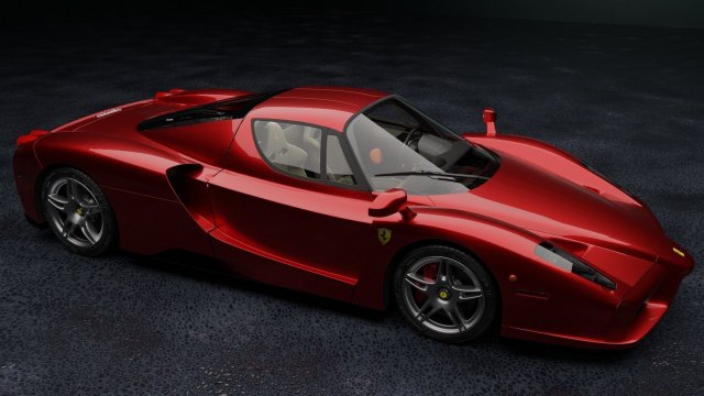 ferrari 3D Model .c4d .max .obj .3ds .fbx .stl .blend