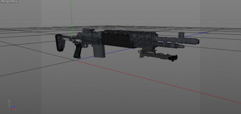 Weapons From PUBG Game Low-poly 3Dモデル .c4d .max .obj .3ds .fbx .stl .blend 