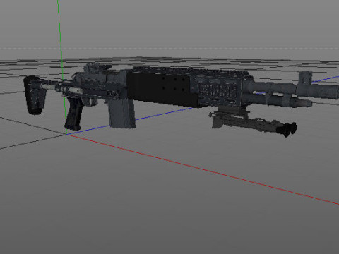 Weapons From PUBG Game Low-poly 3D 模型