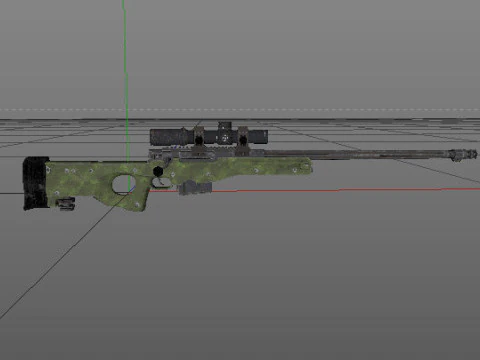 Weapons From PUBG Game Low-poly 3D Model