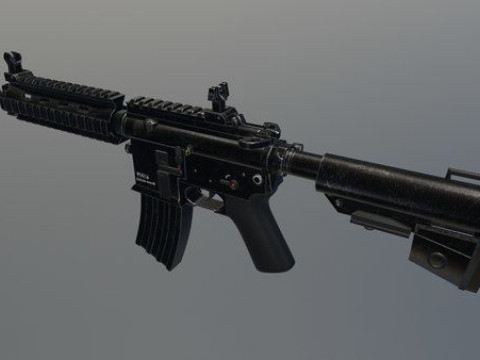 Weapons From PUBG Game Low-poly 3Dモデル