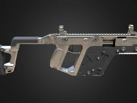Weapons From PUBG Game Low-poly 3D Model