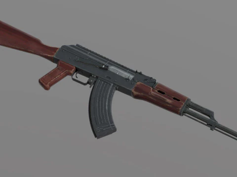 Weapons From PUBG Game Low-poly 3D Model