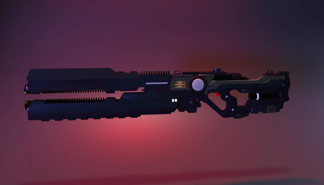 energy gauss rifle 3D Model .c4d .max .obj .3ds .fbx .stl .blend 