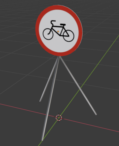 road sign 3D Модель .c4d .max .obj .3ds .fbx .stl .blend 