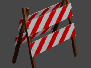 Straßenmarkierungen 3D Modell