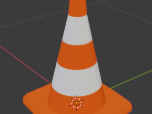 Straßenkegel 3D Modell