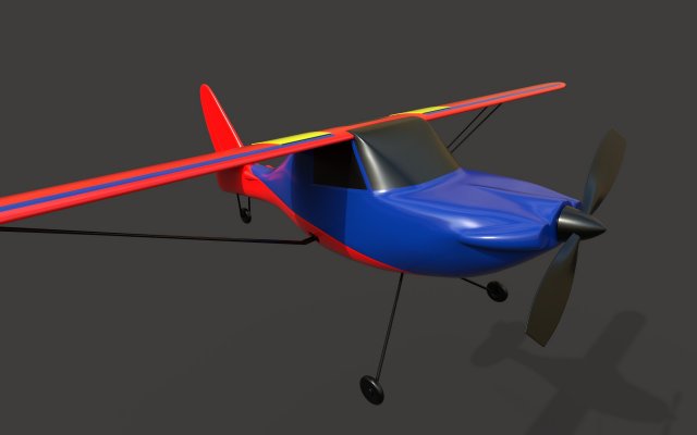 toy plane 3Dモデル .c4d .max .obj .3ds .fbx .stl .blend 