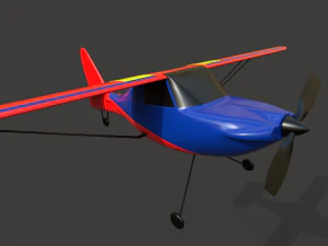 avi&atilde;o de brinquedo Modelo 3D