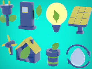 icon ecology 3D Model
