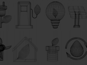 icon ecology 3D 모델