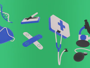 medicine icons 3D Model