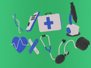 medicine icons 3D मॉडल