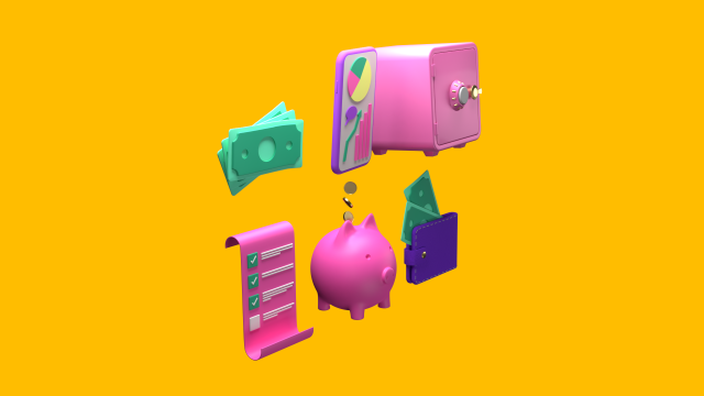 icons finance money 3Dモデル .c4d .max .obj .3ds .fbx .stl .blend 