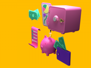 icons finance money 3Dモデル