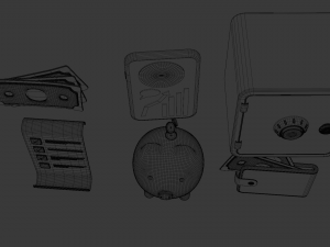 icons finance money 3Dモデル